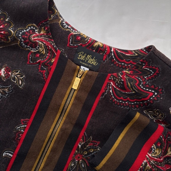 Bob Mackie Jackets & Blazers - Bob Mackie Paisley Full Zip Jacket Size XL
